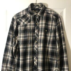 Men's Sean John Plaid Shirt, Size Medium, Good Condition - Pre-owned